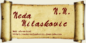 Neda Milašković vizit kartica